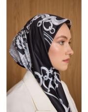 1901 siyah-gri  zela twill eşarp 3