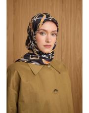 1902 siyah-gold zela twill eşarp 2