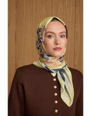 1903 fıstık yeşil zela twill eşarp 2