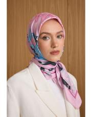 1904 pembe zela twill eşarp 2