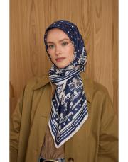 2202 lacivert  windy twill eşarp