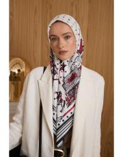 2203 kırmızı  windy twill eşarp