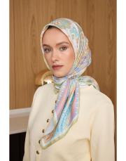 2905 yağ yeşil vera twill eşarp 2