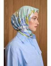 3104 fıstık yeşil  alba twill eşarp 2