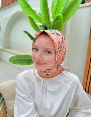 turuncu fulya eşarp 4