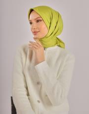 fıstık düz twill eşarp 2