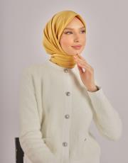 gold düz twill eşarp 2