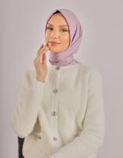 lila düz twill eşarp 2